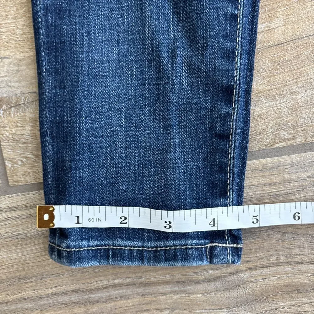 AG Adriano Goldschmied The Legging Ankle Jeans Womens 26 Blue Distressed Skinny
